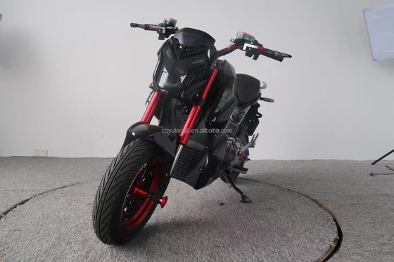 Capacité de charge maximale de 150 kg 72V batterie à grande vitesse Motocycle électrique pour adulte