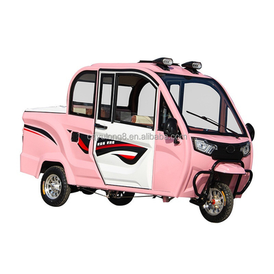 Tricycle électrique entièrement fermé pour traîner des marchandises 60V Voltage 30-50km kilométrage