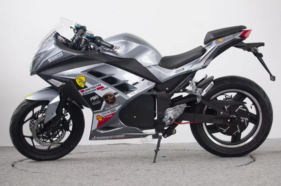 17 pouces pneu haute vitesse 3kw 80 km/h Moto à batterie