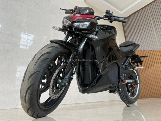 Moto de course électrique 72V3000W avec vitesse maximale de 100KM/h et système de freinage à disque