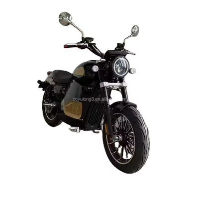 Vélo électrique tout-terrain 5000W Moto électrique rétro avec frein à disque et pneu de 10 pouces