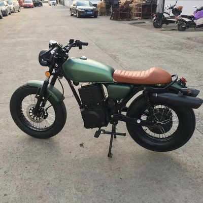 Motos électriques rétro pour la conduite de rue 10 pouces pneu 6-8 heures de charge