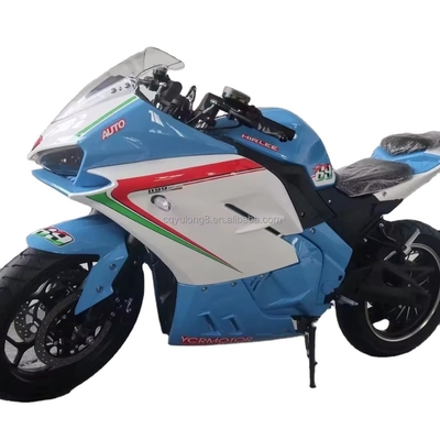 Vitesse maximale 80km/h Moteur haute couverture 8000W Moto de course 72V Moped avec lumière LED