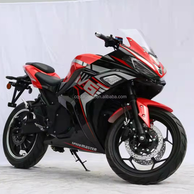 Charge maximale 200 kg Motocycle électrique de course avec moteur de 3000w et batterie au lithium