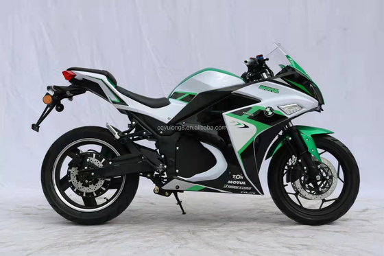 Charge maximale 200 kg Motocycle électrique de course avec moteur de 3000w et batterie au lithium