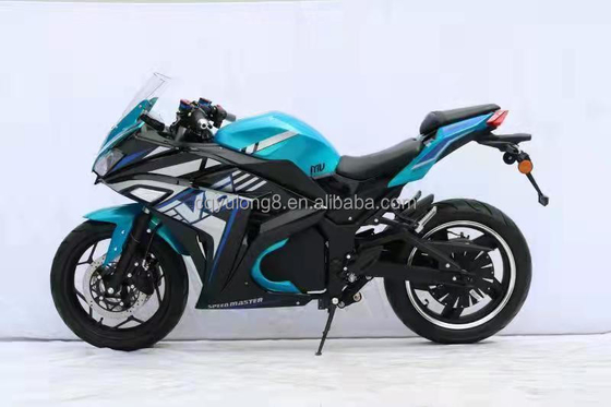 Charge maximale 200 kg Motocycle électrique de course avec moteur de 3000w et batterie au lithium