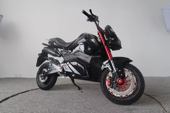 Une moto électrique tout-terrain personnalisée avec une vitesse maximale de 80 km/h et une batterie au lithium.