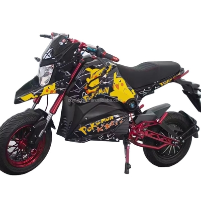 Vitesse maximale 61 80km/h 2000w 72v High Speed Long Range Motocycle électrique pour adulte