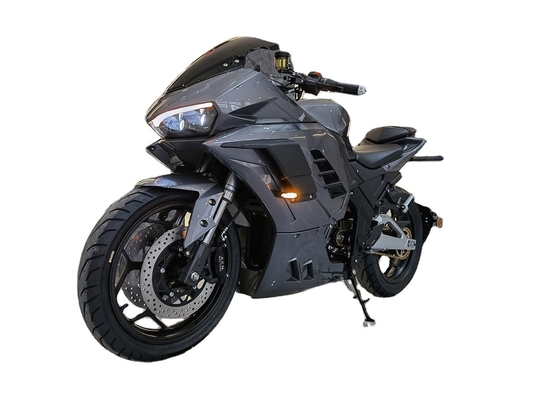 Puissante 72V 3000W Moteur Moteur Lithium batterie électrique Moto de course avec pneu 12 pouces