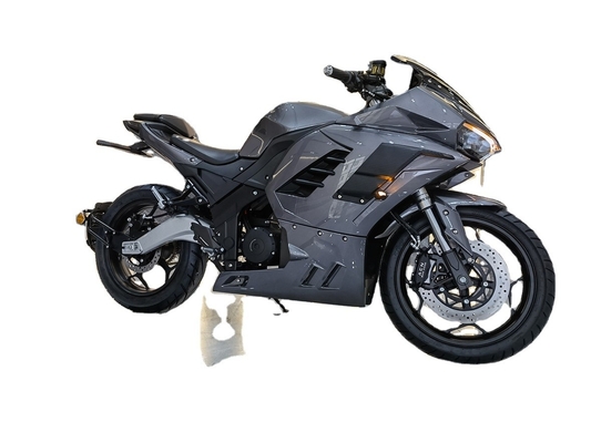 Puissante 72V 3000W Moteur Moteur Lithium batterie électrique Moto de course avec pneu 12 pouces
