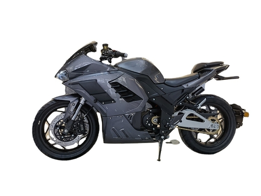 Puissante 72V 3000W Moteur Moteur Lithium batterie électrique Moto de course avec pneu 12 pouces