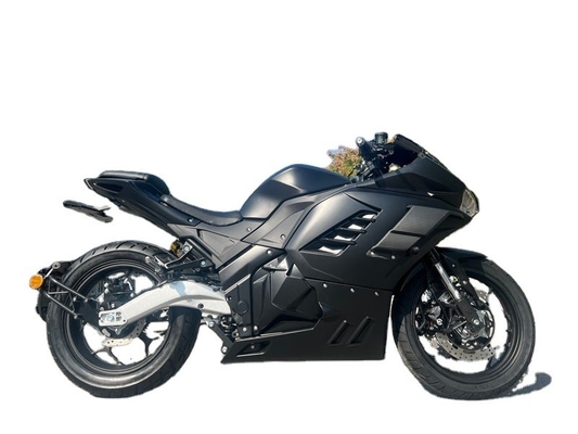Puissante 72V 3000W Moteur Moteur Lithium batterie électrique Moto de course avec pneu 12 pouces