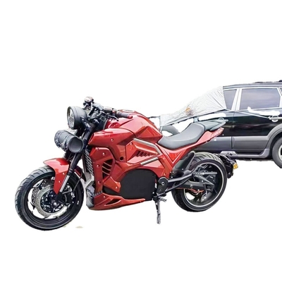 Moto de course électrique personnalisée 72v 3000W 5000W avec frein à disque et refroidissement à l'eau